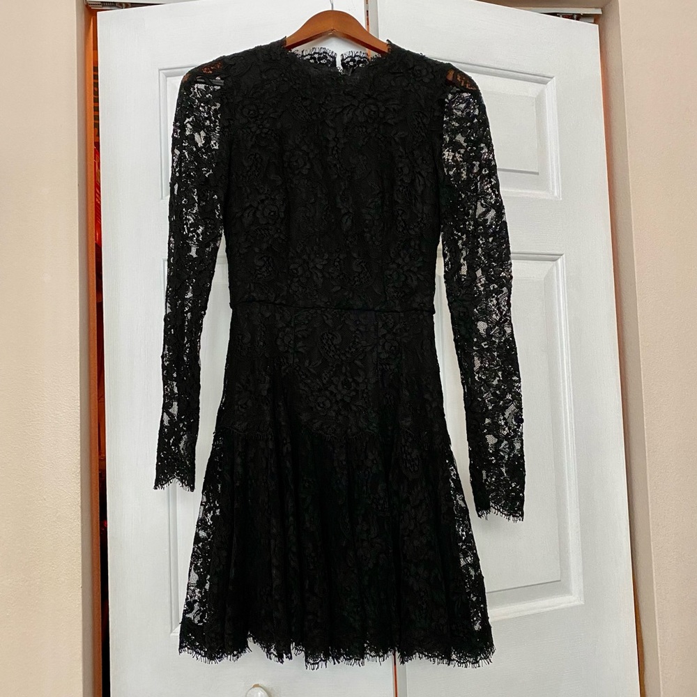 Dolce & Gabbana black lace dress